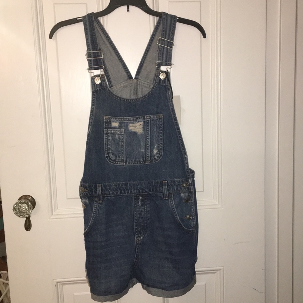 Jean shorts overalls (dungarees)